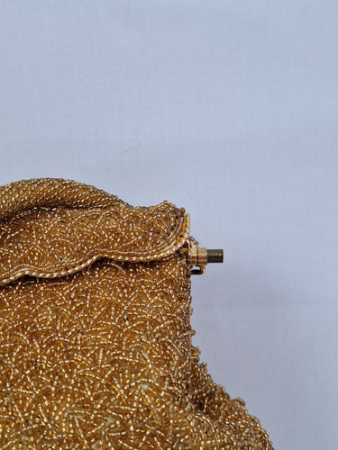 Assorted Brands Gold Beaded Fold Over Clasp Mini Bag by SwapUp-Online Second Hand Store-Online Thrift Store