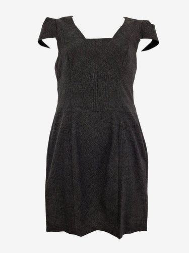 Cue Wool Blend Plaid Cap Sleeve Dress Size 14 by SwapUp-Online Second Hand Store-Online Thrift Store