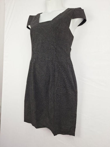 Cue Wool Blend Plaid Cap Sleeve Dress Size 14 by SwapUp-Online Second Hand Store-Online Thrift Store
