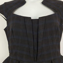 Cue Black and Blue Angular Peplum Dress Size 14 by SwapUp-Online Second Hand Store-Online Thrift Store