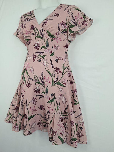 Alannah Hill Dusty Pink Floral Tea Dress Size 14 by SwapUp-Online Second Hand Store-Online Thrift Store