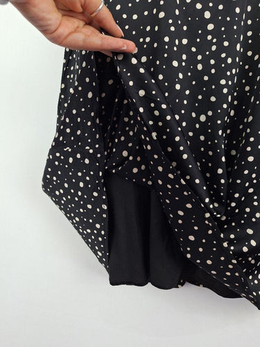Alannah Hill Spotty Satin Lace Trim Dress Size 14 by SwapUp-Online Second Hand Store-Online Thrift Store