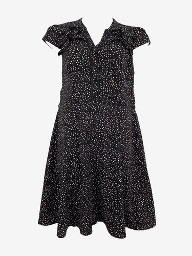 Review Lilac Spotted Ruffle Detail Dress Size 16 by SwapUp-Online Second Hand Store-Online Thrift Store