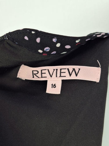 Review Lilac Spotted Ruffle Detail Dress Size 16 by SwapUp-Online Second Hand Store-Online Thrift Store