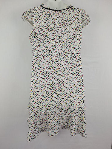 Review Colourful Spot Square Neck Dress Size 14 by SwapUp-Online Second Hand Store-Online Thrift Store