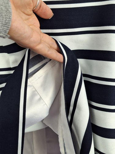 Review Sailor Stripe Belted Midi Dress Size 14 by SwapUp-Online Second Hand Store-Online Thrift Store