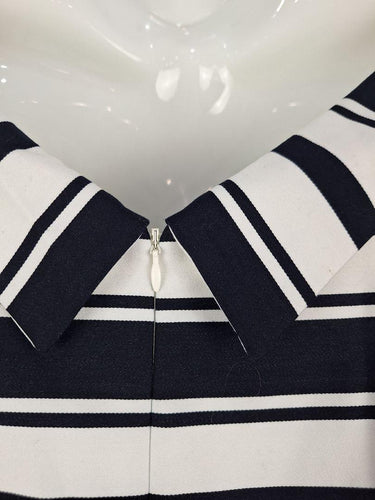 Review Sailor Stripe Belted Midi Dress Size 14 by SwapUp-Online Second Hand Store-Online Thrift Store