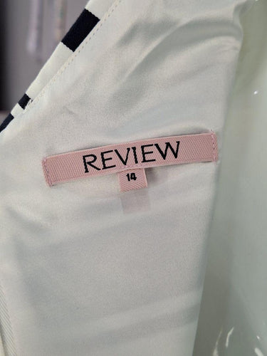 Review Sailor Stripe Belted Midi Dress Size 14 by SwapUp-Online Second Hand Store-Online Thrift Store
