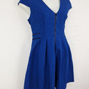Cue Cobalt Zip Front Midi Dress Size 14 by SwapUp-Online Second Hand Store-Online Thrift Store