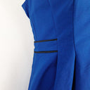 Cue Cobalt Zip Front Midi Dress Size 14 by SwapUp-Online Second Hand Store-Online Thrift Store