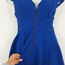 Cue Cobalt Zip Front Midi Dress Size 14 by SwapUp-Online Second Hand Store-Online Thrift Store