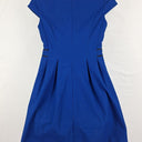 Cue Cobalt Zip Front Midi Dress Size 14 by SwapUp-Online Second Hand Store-Online Thrift Store