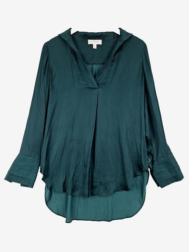 Witchery Jade Silk Gathered Office Blouse Size 10 by SwapUp-Online Second Hand Store-Online Thrift Store