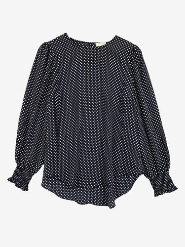 Witchery Flowy Navy Spotted Top Size 10 by SwapUp-Online Second Hand Store-Online Thrift Store