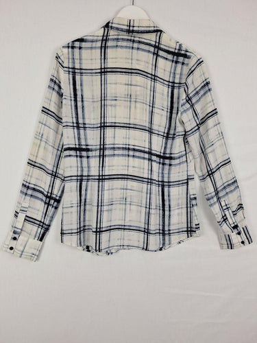 Cue Tailored Grid Office Shirt Size 10 by SwapUp-Online Second Hand Store-Online Thrift Store