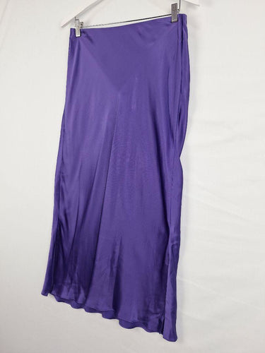 Witchery Grape Silk Double Split Slip Midi Skirt Size 10 by SwapUp-Online Second Hand Store-Online Thrift Store