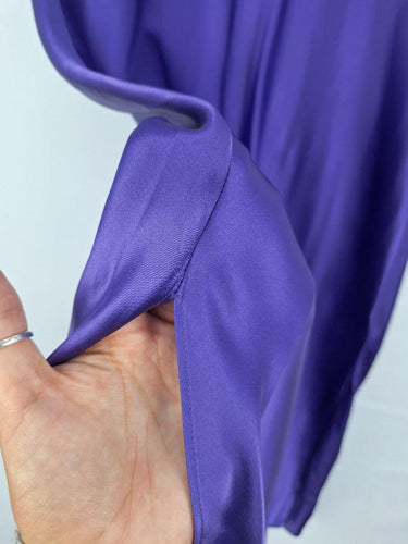Witchery Grape Silk Double Split Slip Midi Skirt Size 10 by SwapUp-Online Second Hand Store-Online Thrift Store