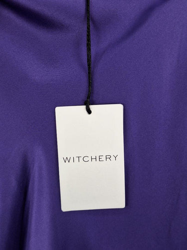 Witchery Grape Silk Double Split Slip Midi Skirt Size 10 by SwapUp-Online Second Hand Store-Online Thrift Store