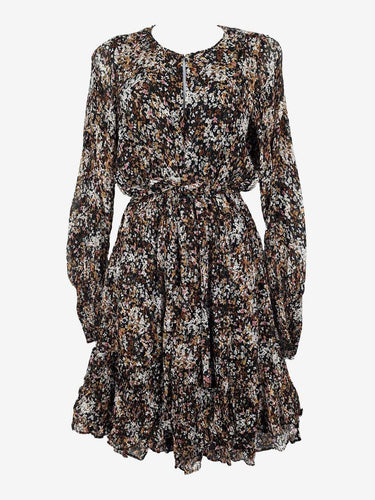 Witchery Gathered Autumn Floral Mini Dress Size 10 by SwapUp-Online Second Hand Store-Online Thrift Store