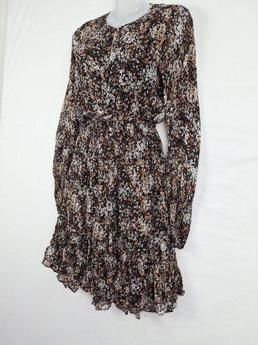 Witchery Gathered Autumn Floral Mini Dress Size 10 by SwapUp-Online Second Hand Store-Online Thrift Store