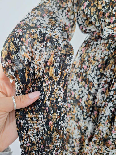 Witchery Gathered Autumn Floral Mini Dress Size 10 by SwapUp-Online Second Hand Store-Online Thrift Store