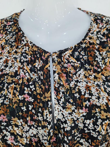 Witchery Gathered Autumn Floral Mini Dress Size 10 by SwapUp-Online Second Hand Store-Online Thrift Store