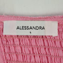 Alessandra Shirred Out To Lunch Linen Midi Dress Size L by SwapUp-Online Second Hand Store-Online Thrift Store