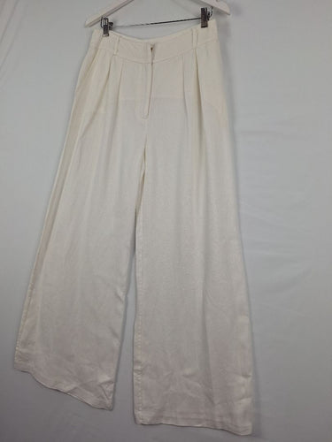 Zimmermann Elegant Pleated Linen Palazzo Pants Size M by SwapUp-Online Second Hand Store-Online Thrift Store