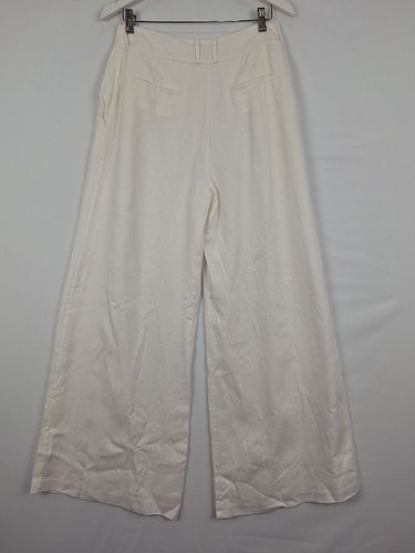 Zimmermann Elegant Pleated Linen Palazzo Pants Size M by SwapUp-Online Second Hand Store-Online Thrift Store
