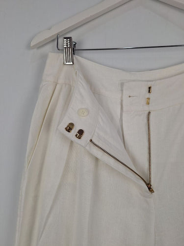 Zimmermann Elegant Pleated Linen Palazzo Pants Size M by SwapUp-Online Second Hand Store-Online Thrift Store