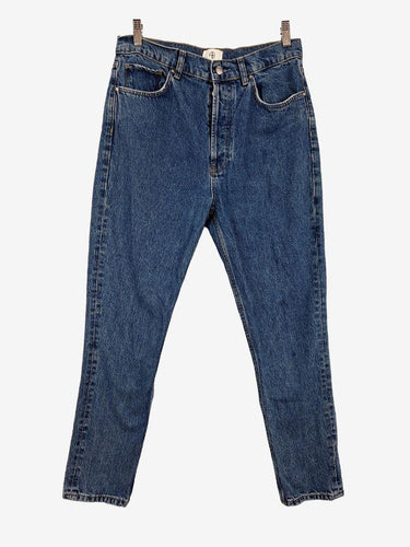 Annie Bing Staple Tapered Mid Blue Denim Jeans Size 12 by SwapUp-Online Second Hand Store-Online Thrift Store