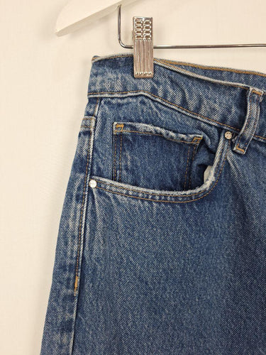 Annie Bing Staple Tapered Mid Blue Denim Jeans Size 12 by SwapUp-Online Second Hand Store-Online Thrift Store