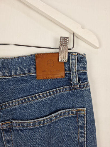 Annie Bing Staple Tapered Mid Blue Denim Jeans Size 12 by SwapUp-Online Second Hand Store-Online Thrift Store