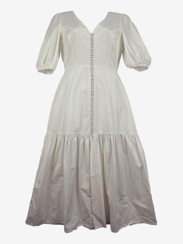 Kimberley Anne Coastlines Covered Button Day Out Maxi Dress Size 12 by SwapUp-Online Second Hand Store-Online Thrift Store