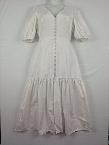 Kimberley Anne Coastlines Covered Button Day Out Maxi Dress Size 12 by SwapUp-Online Second Hand Store-Online Thrift Store