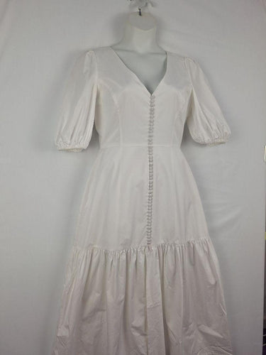 Kimberley Anne Coastlines Covered Button Day Out Maxi Dress Size 12 by SwapUp-Online Second Hand Store-Online Thrift Store