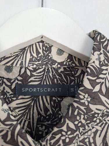 Sportscraft Silk Blend Floral Semi Sheer Shirt Size 14 by SwapUp-Online Second Hand Store-Online Thrift Store