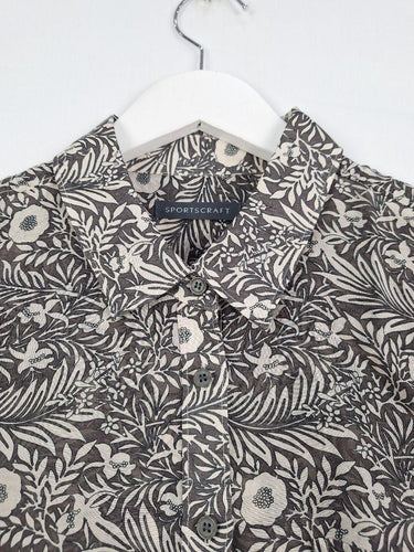 Sportscraft Silk Blend Floral Semi Sheer Shirt Size 14 by SwapUp-Online Second Hand Store-Online Thrift Store