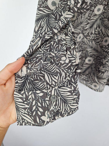 Sportscraft Silk Blend Floral Semi Sheer Shirt Size 14 by SwapUp-Online Second Hand Store-Online Thrift Store