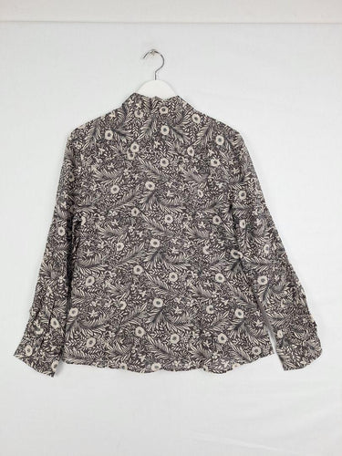 Sportscraft Silk Blend Floral Semi Sheer Shirt Size 14 by SwapUp-Online Second Hand Store-Online Thrift Store