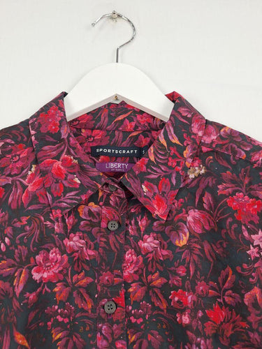 Sportscraft Liberty Magenta Floral Dress Size 14 by SwapUp-Online Second Hand Store-Online Thrift Store