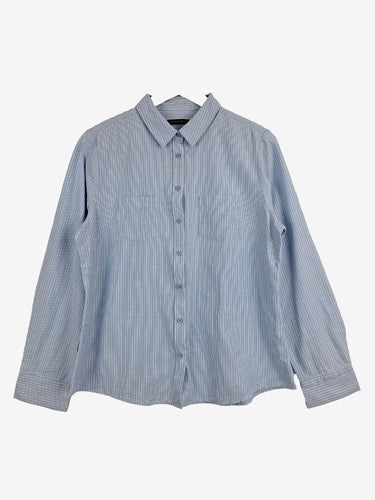 Sportscraft Double Stripe Cotton Office Staple Shirt Size 14 by SwapUp-Online Second Hand Store-Online Thrift Store
