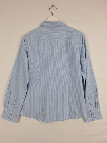 Sportscraft Double Stripe Cotton Office Staple Shirt Size 14 by SwapUp-Online Second Hand Store-Online Thrift Store