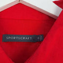 Sportscraft Crimson Boxy Utility Semi Sheer Shirt Size 14 by SwapUp-Online Second Hand Store-Online Thrift Store