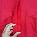 Sportscraft Crimson Boxy Utility Semi Sheer Shirt Size 14 by SwapUp-Online Second Hand Store-Online Thrift Store
