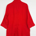 Sportscraft Crimson Boxy Utility Semi Sheer Shirt Size 14 by SwapUp-Online Second Hand Store-Online Thrift Store