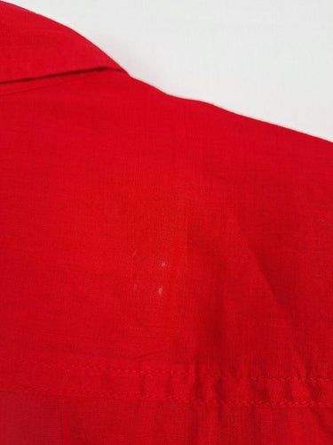 Sportscraft Crimson Boxy Utility Semi Sheer Shirt Size 14 by SwapUp-Online Second Hand Store-Online Thrift Store