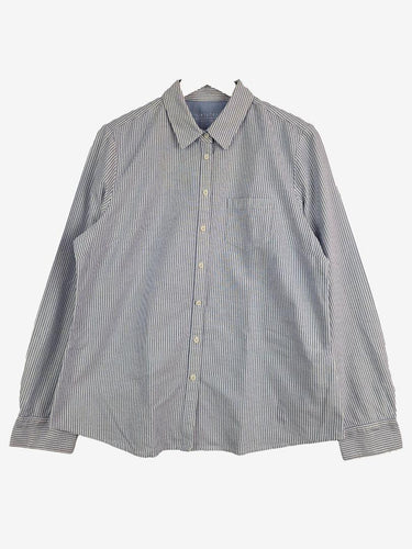 Sportscraft Striped Pinpoint Oxford Office Shirt Size 14 by SwapUp-Online Second Hand Store-Online Thrift Store