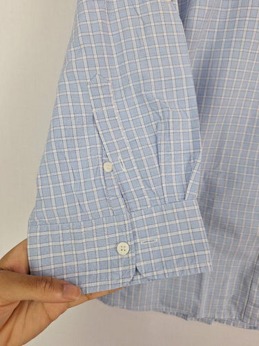 Sportscraft Checked Cotton Essential Office Shirt Size 14 by SwapUp-Online Second Hand Store-Online Thrift Store