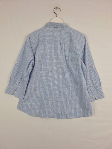 Sportscraft Checked Cotton Essential Office Shirt Size 14 by SwapUp-Online Second Hand Store-Online Thrift Store